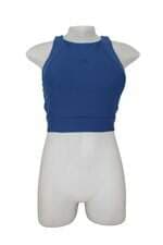 Top esportivo Live feminino azul com bojo