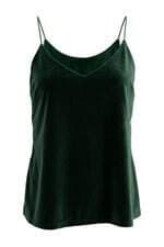 regata feminina verde com meio forro