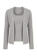 Conjunto duas peças Max Mara tricot cinza
