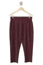 Calça Trimage feminina vinho com transparência