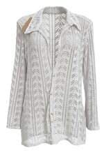 blusa de renda feminina off white com barra mullet 
