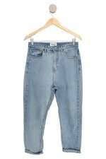 Calça jeans Amaro azul com barra italiana