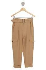 Calça Alfaiataria Renner bege com cinto