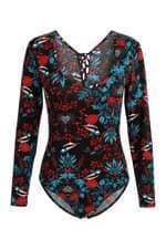 Body Enfim feminino marrom estampado