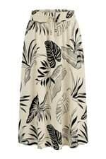 Saia Simis Collection feminina bege estampada