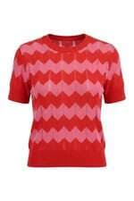 Camiseta Feminina Renner em tricot vermelha