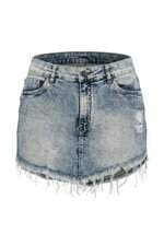 Saia Jeans John John Feminina Azul 