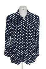 Camisa Malwee azul marinho com poás