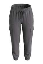 calça de tecido You Com feminina  cinza