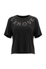 blusa Twenty Four Seven feminina cinza com aplique