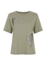 blusa Twenty Four Seven feminina verde com recortes