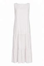 Vestido Midi Off White Shoulder