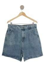Bermuda jeans Shoulder feminina azul 