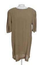 Vestido curto Animale bege escuro com forro