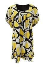 Vestido Diva Couture Amarelo Estampado