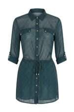 Vestido Renner feminino verde estampado 