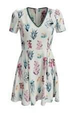 vestido Antix feminino branco estampado 