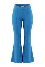 Calça Lolitta feminina azul com recortes