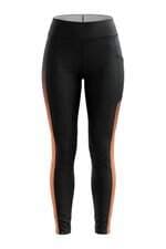 Legging Decathlon kids Cinza com Detalhe em Laranja