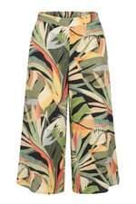 Calça Pantacourt Lezalez estampada