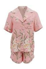 Conjunto de Pijama PatBo Feminino Rosê Estampada