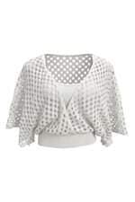 Blusa Pusco feminina off white com forro