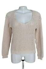 Blusa de tricô Lofty Style bege