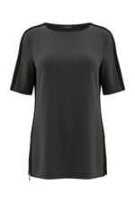 Blusa Le Lis Blanc feminina cinza e preta 