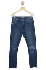 Calça jeans John John azul destroyed