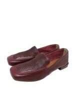 Mocassim feminino Orcade vermelho bordô