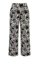 Calça de tecido feminina All Side preta e Branca 