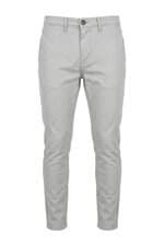 Calça de tecido masculino cinza