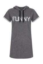 vestido kids cinza