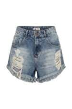 Shorts jeans Feminino Redley  azul