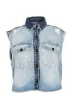 Colete jeans Reserva feminino azul
