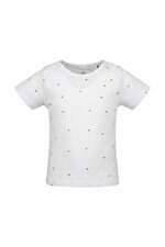 Camiseta Bebe Menina Reserva Branca com corações 