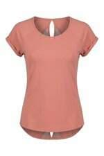 camiseta esportiva Track & Field feminina rosa com recortes