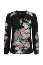 blusa Ateen feminina preta floral