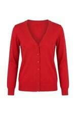 Cardigan Feminino em Tricot Zara Vermelho