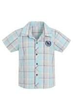 Camisa kids Dnm azul xadrez