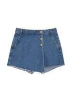 shorts saia Azul feminino  zara