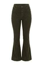 calça de sarja feminina verde