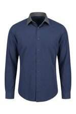 Camisa Masculina Zara Azul Marinho