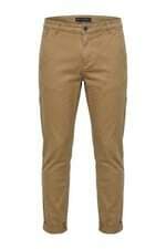 Calça de Sarja Masculina Zara Skinny Bege