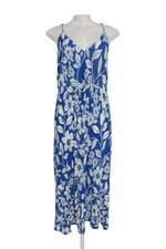 Vestido C&A azul estampado