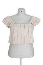 Blusa cropped Renner bege
