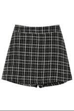 Shorts saia feminina preta