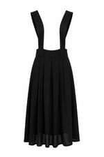 Salopete Forever 21 preta com pregas