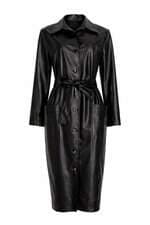 Sobretudo Rock Lola pu preto