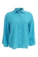 camisa Hering feminina azul
